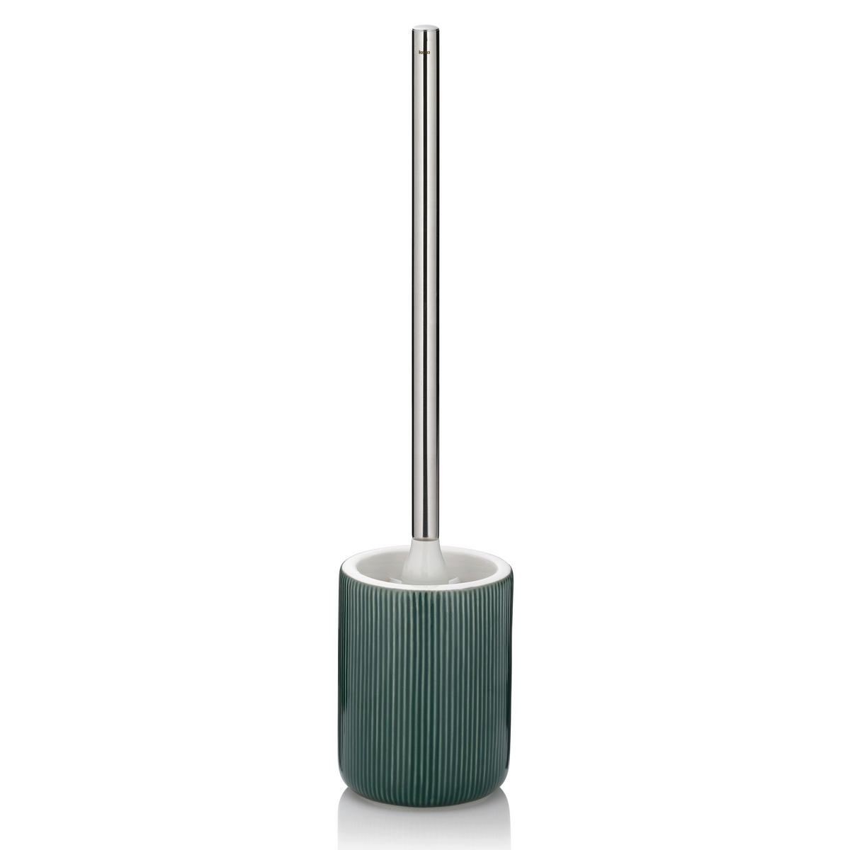 WC-BÜRSTENGARNITUR in Metall    - Grün, Basics, Keramik/Metall (10/45cm) - Kela