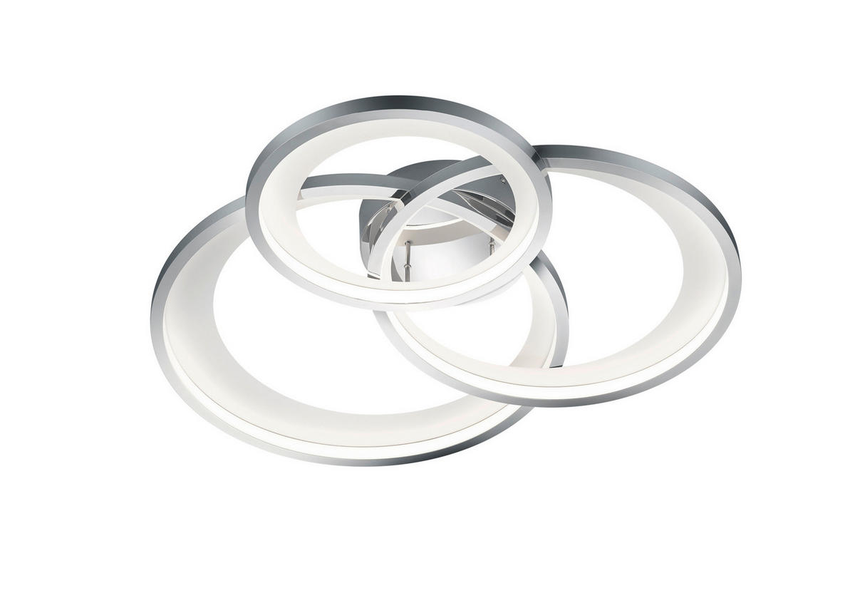 LED-DECKENLEUCHTE 36 W     - Chromfarben, Design, Metall (71/10/63cm) - Trio Leuchten