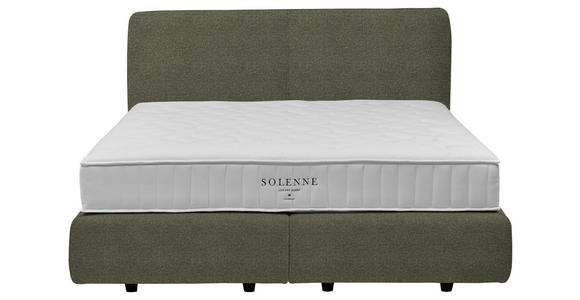BOXSPRINGBETT 180/200 cm  in Braun  - Schwarz/Braun, Design, Kunststoff/Textil (180/200cm) - Johann Jakob