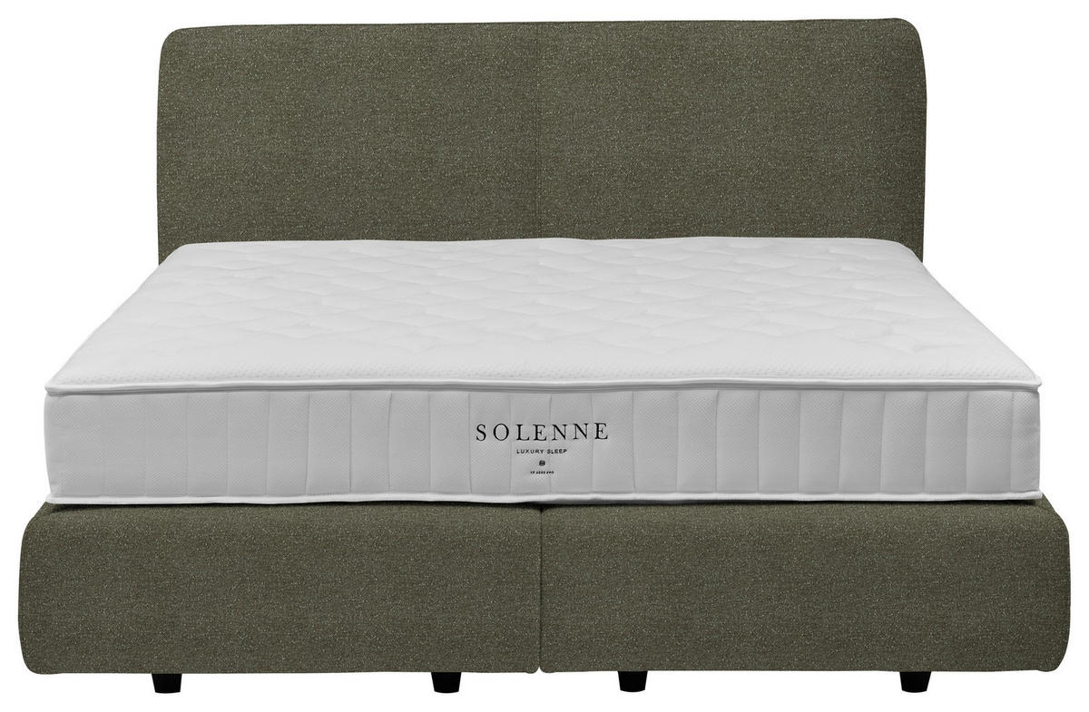 BOXSPRINGBETT 160/200 cm  Braun  - Schwarz/Braun, Design, Kunststoff/Textil (160/200cm) - Johann Jakob