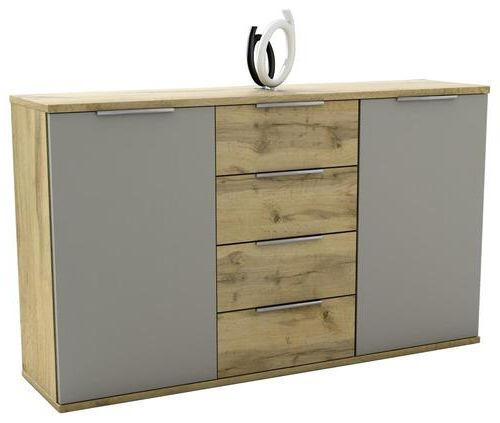 SIDEBOARD Grau, Eichefarben 