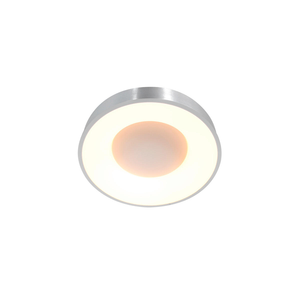 LED-DECKENLEUCHTE Ringlede 30/9 cm   - Silberfarben, KONVENTIONELL, Kunststoff/Metall (30/9cm)