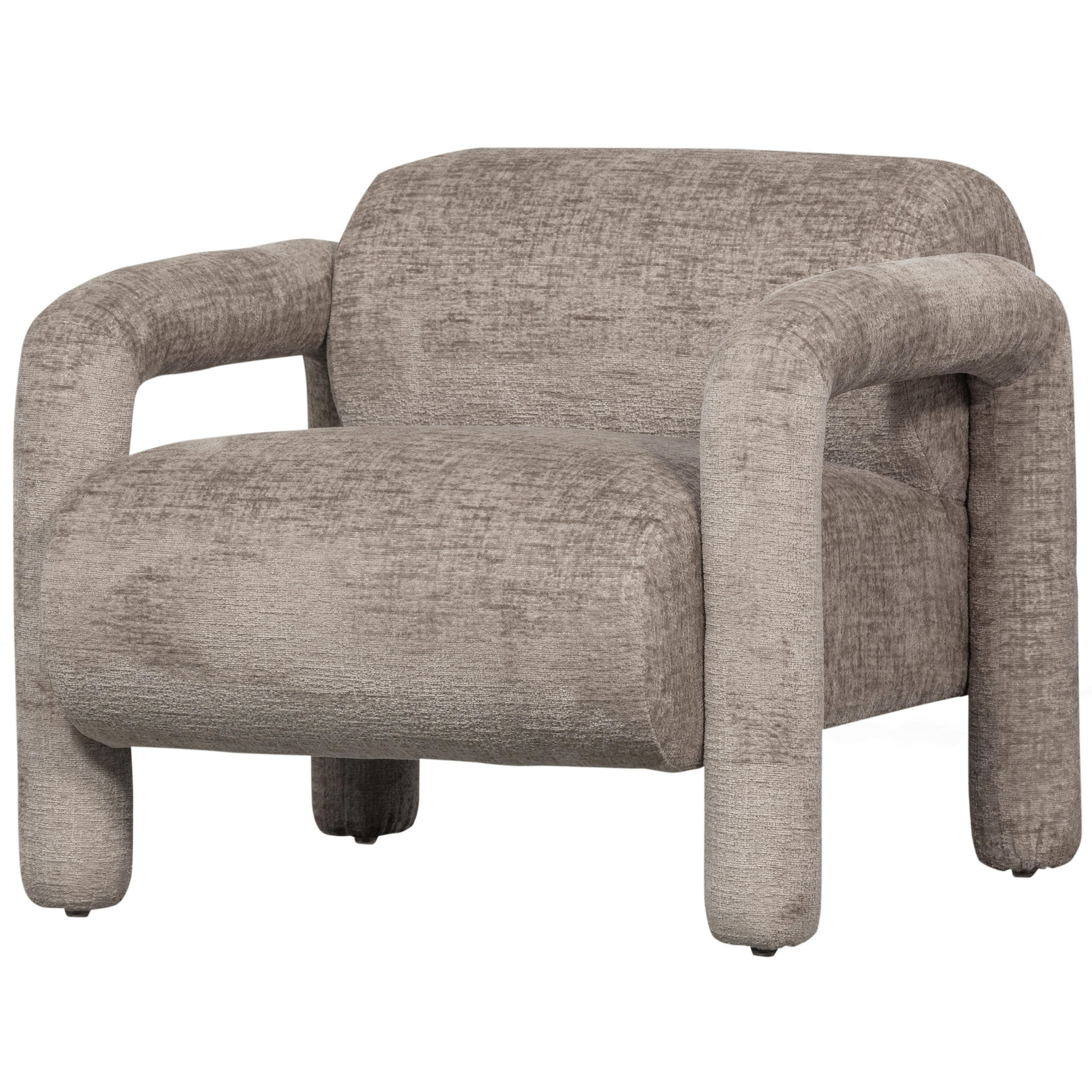 SESSEL in Samt Sandfarben  - Sandfarben, Design, Textil (76/65/82cm) - Livetastic