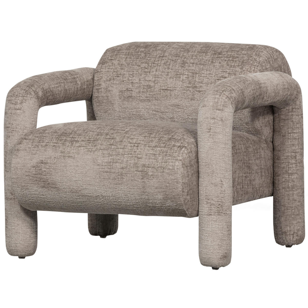 SESSEL in Samt Sandfarben  - Sandfarben, Design, Textil (76/65/82cm) - Livetastic