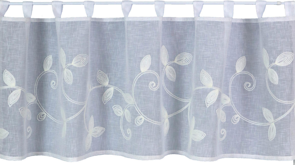 KURZGARDINE    150/50 cm  - Weiß, Basics, Textil (150/50cm)