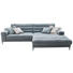 WOHNLANDSCHAFT in Textil Hellblau - Schwarz/Hellblau, Design, Textil/Metall (296/207cm) - Dieter Knoll WOHNLANDSCHAFT in Textil Hellblau - Schwarz/Hellblau, Design, Textil/Metall (296/207cm) - Dieter Knoll