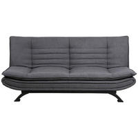 BÄDDSOFFA i chenille mörkgrå  - mörkgrå/svart, Design, metall/textil (196/91/98cm) - Best Price