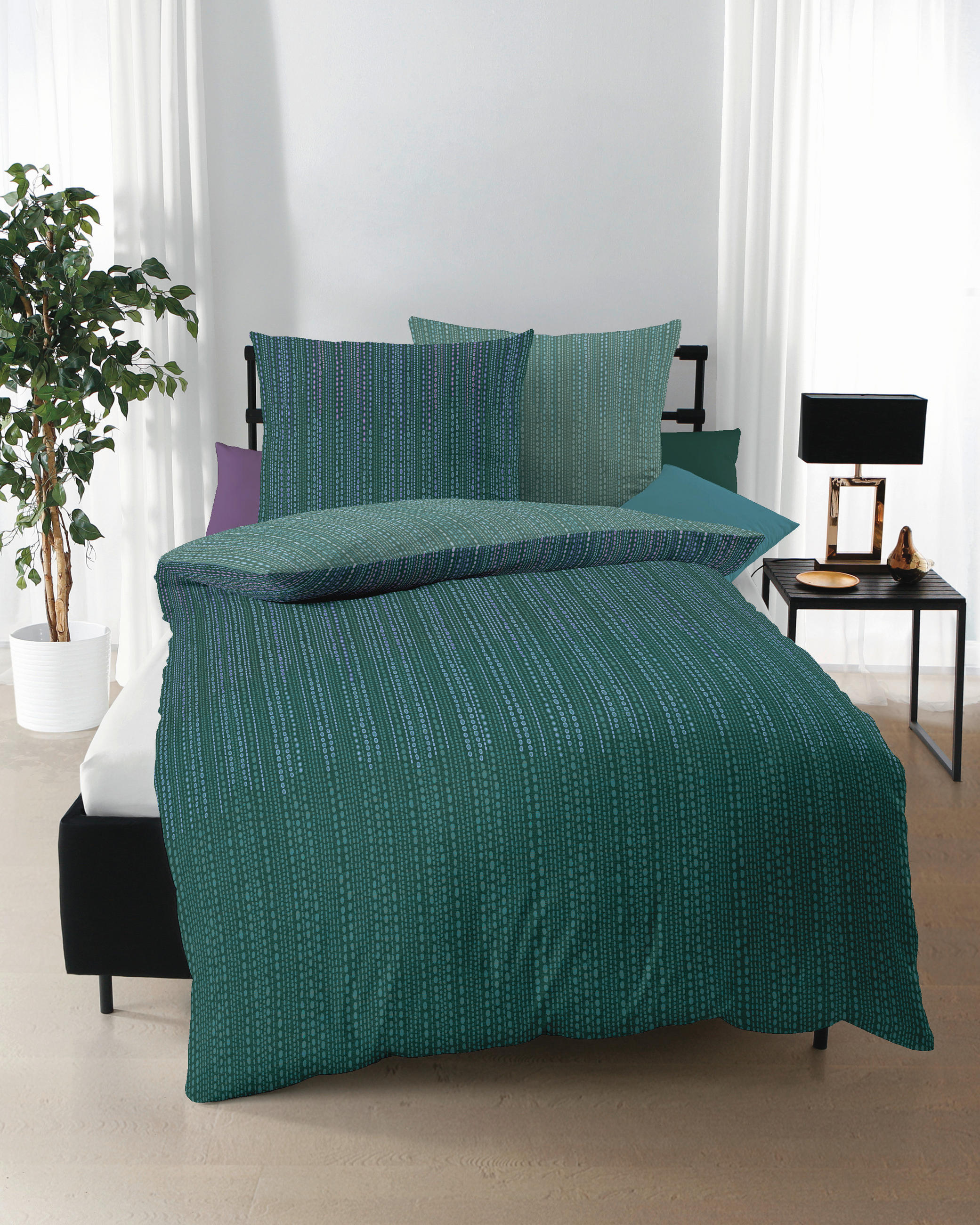 POSTELJINA VERTIGO 200/200 cm saten braon  - braon, Konvencionalno, tekstil (200/200cm) - Kaeppel