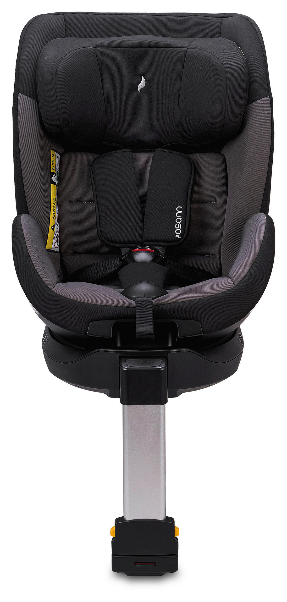 REBOARDER-KINDERSITZ HERO360 SL Twill Black  - Schwarz, Basics, Kunststoff/Textil (44/65/55cm) - Osann