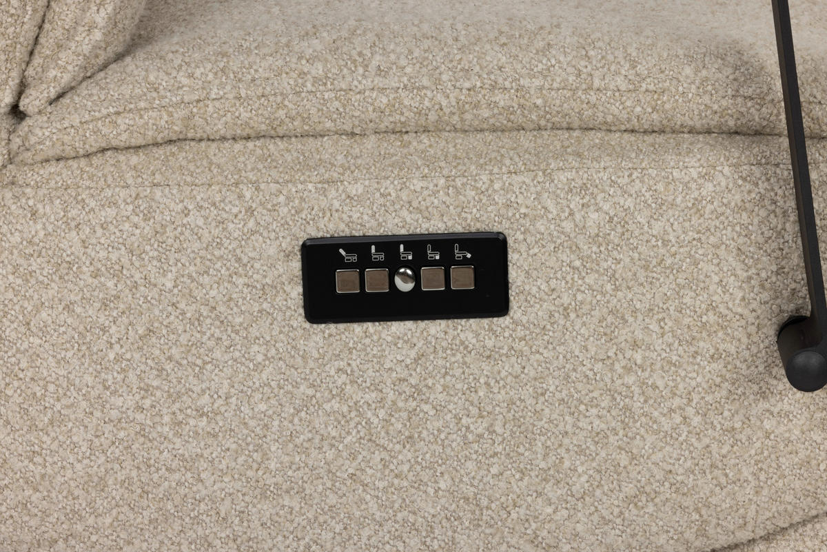 RELAXSESSEL Webstoff    - Schwarz/Naturfarben, Design, Holz/Textil (67/114/84cm) - Livetastic