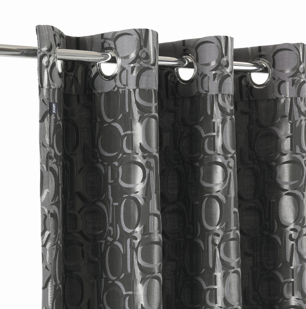 ÖSENVORHANG blickdicht  - Dunkelgrau/Anthrazit, Design, Textil (140/250cm) - Joop!