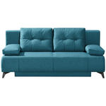 SCHLAFSOFA Flachgewebe Blau  - Blau/Hellgrau, MODERN, Textil/Metall (197/88/89cm) - Novel