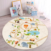 KINDERTEPPICH 120/120 cm Multicolor rund  - Multicolor, Basics, Textil (120/120cm)