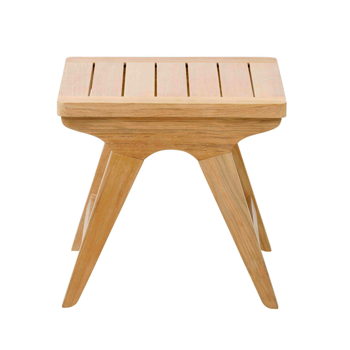 LOUNGETISCH 45/45/42 cm Holz Naturfarben, Teakfarben quadratisch  - Naturfarben/Teakfarben, Natur, Holz (45/45/42cm) - Gardenson