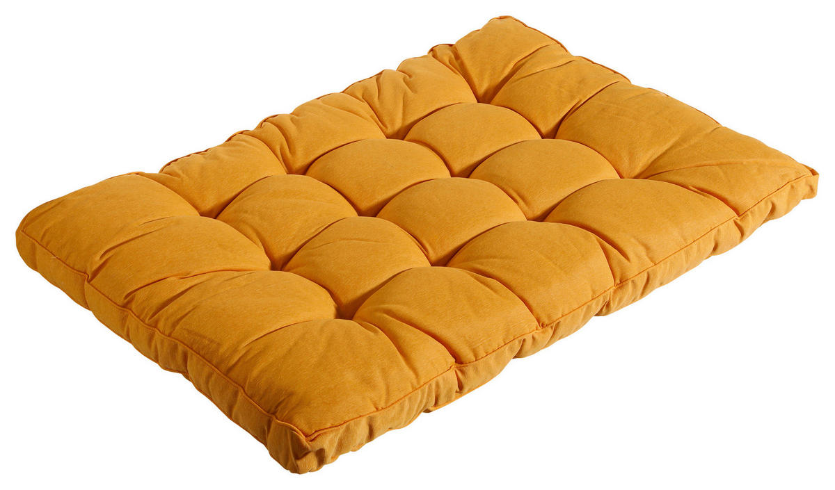 PALETTENKISSEN 120/10/80 cm  - Gelb, Basics, Textil (120/10/80cm)