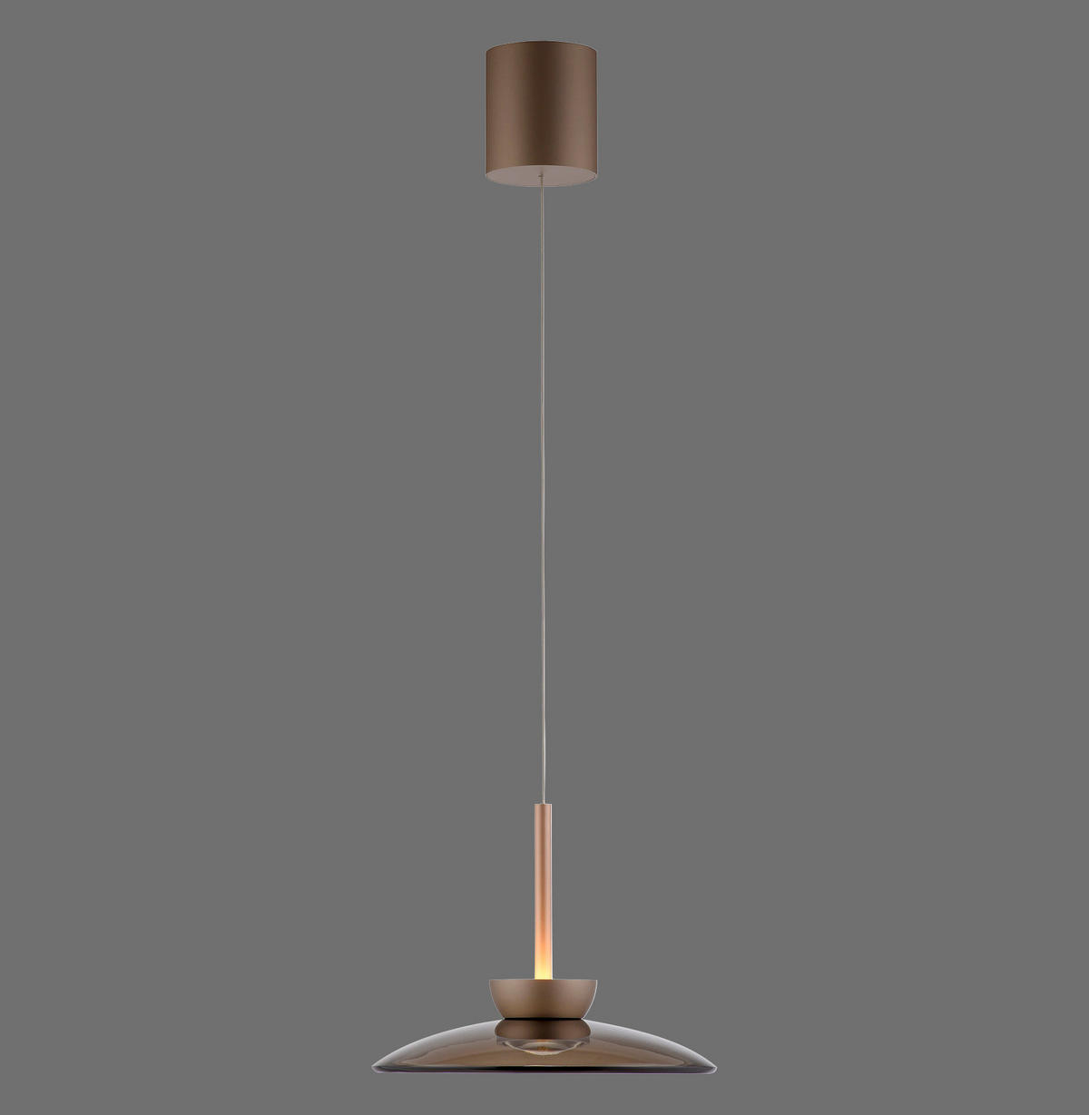 LED-PENDELLEUCHTE 32/32/200 cm    - Bronzefarben, Design, Glas/Metall (32/32/200cm) - Neuhaus PURE