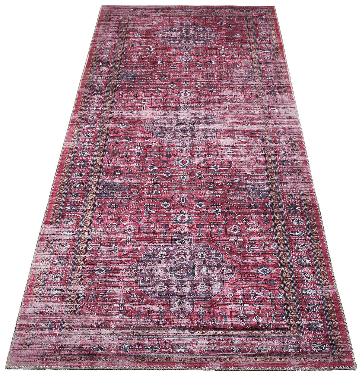 LÄUFER 80/250 cm  - Bordeaux, Trend, Textil (80/250cm) - Novel