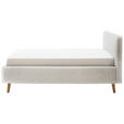 POLSTERBETT 140/200 cm  in Beige  - Eichefarben/Beige, Design, Holz/Textil (140/200cm) - Xora