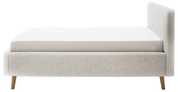 POLSTERBETT 140/200 cm  in Beige  - Eichefarben/Beige, Design, Holz/Textil (140/200cm) - Xora