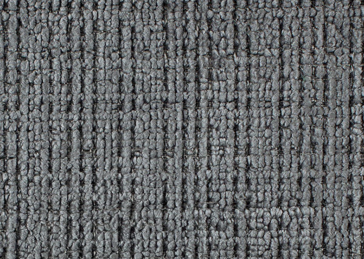 ECKSOFA in Chenille Grau  - Schwarz/Grau, Modern, Kunststoff/Textil (180/315cm) - Hom`in
