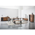 LOWBOARD  175/50/40 cm  stehend  - Schwarz/Naturfarben, LIFESTYLE, Glas/Holz (175/50/40cm) - Landscape