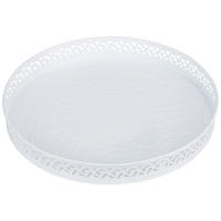 DEKOTABLETT 39/4 cm    - Weiß, LIFESTYLE, Metall (39/4cm) - Ambia Home