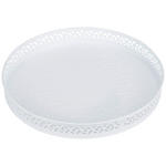 DEKOTABLETT 39/4 cm    - Weiß, LIFESTYLE, Metall (39/4cm) - Ambia Home