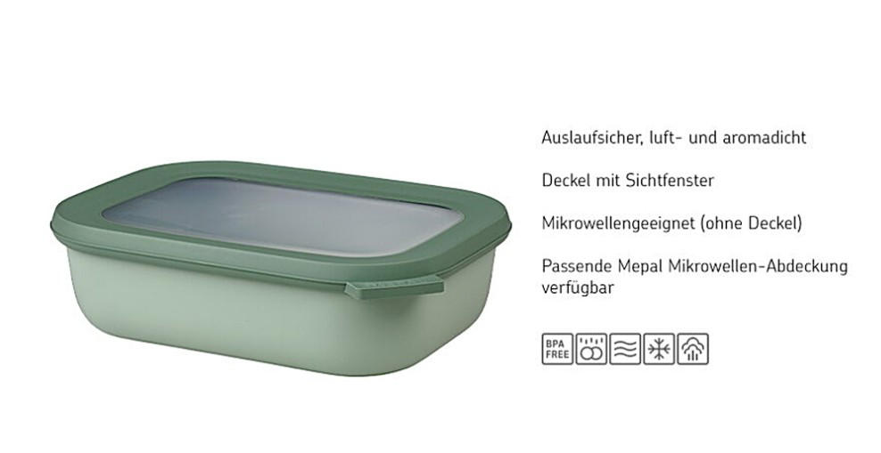 VORRATSDOSE CIRQULA 750 ml  - Weiss/Hellgrau, Design, Kunststoff (0,75l) - Mepal