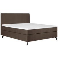 BOXSPRINGBETT 140/200 cm  in Braun  - Schwarz/Braun, Modern, Textil (140/200cm) - MID.YOU
