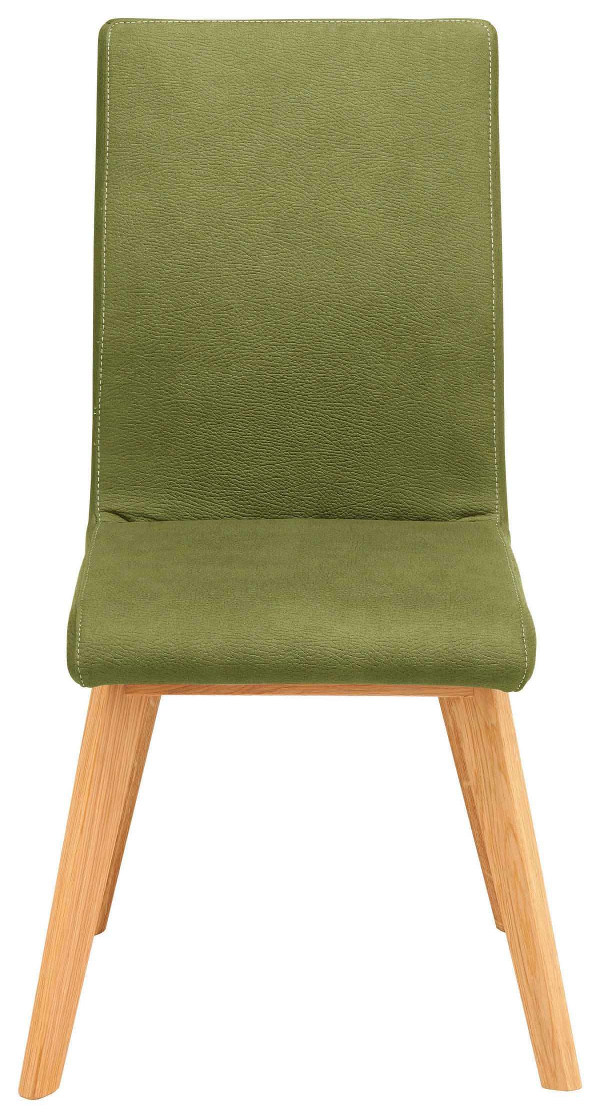 STUHL  in Mikrofaser Holz, Textil  - Beige/Olivgrün, Design, Holz/Textil (45/102/56cm) - Novel