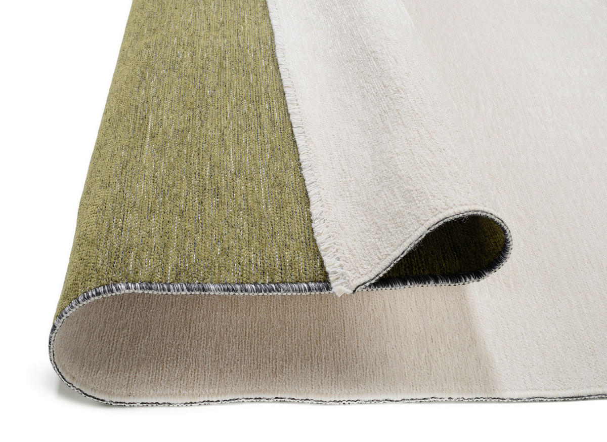 FLACHWEBETEPPICH 140/200 cm Creme, Grün  - Creme/Grün, Design, Textil (140/200cm) - Novel