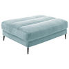 HOCKERBANK 90/83/125 cm Cord Hellblau Metall  - Schwarz/Hellblau, Design, Textil/Metall (90/83/125cm) - Dieter Knoll