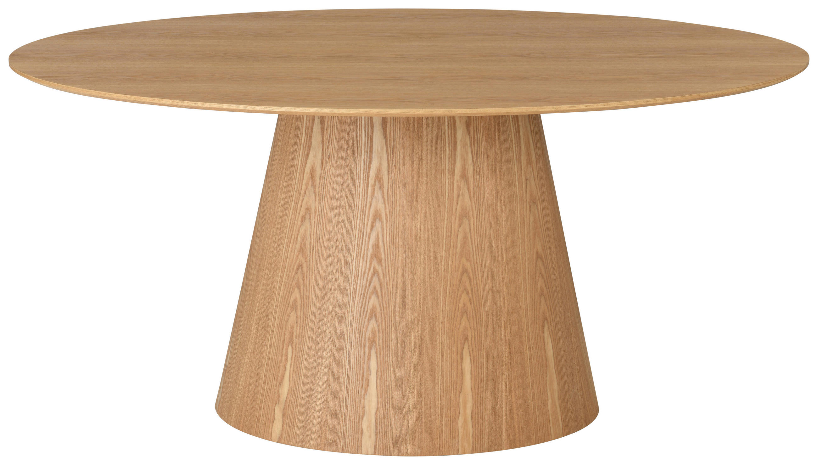 ESSTISCH Eiche furniert oval Eichefarben  - Eichefarben, MODERN, Holz/Holzwerkstoff (160/90/76cm) - MID.YOU