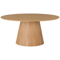 ESSTISCH Eiche furniert oval Eichefarben  - Eichefarben, MODERN, Holz/Holzwerkstoff (160/90/76cm) - MID.YOU