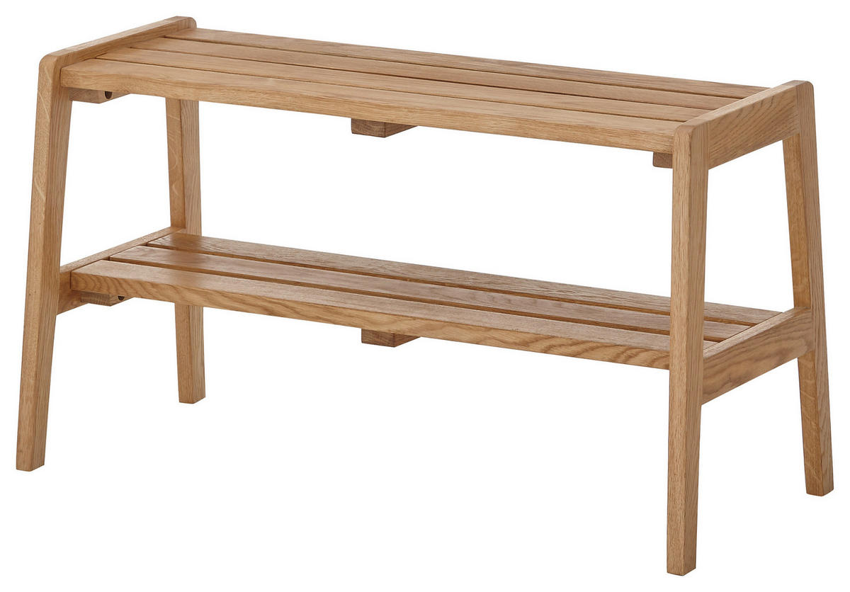 GARDEROBENBANK 80/45/36 cm  - Eichefarben, Basics, Holz (80/45/36cm)