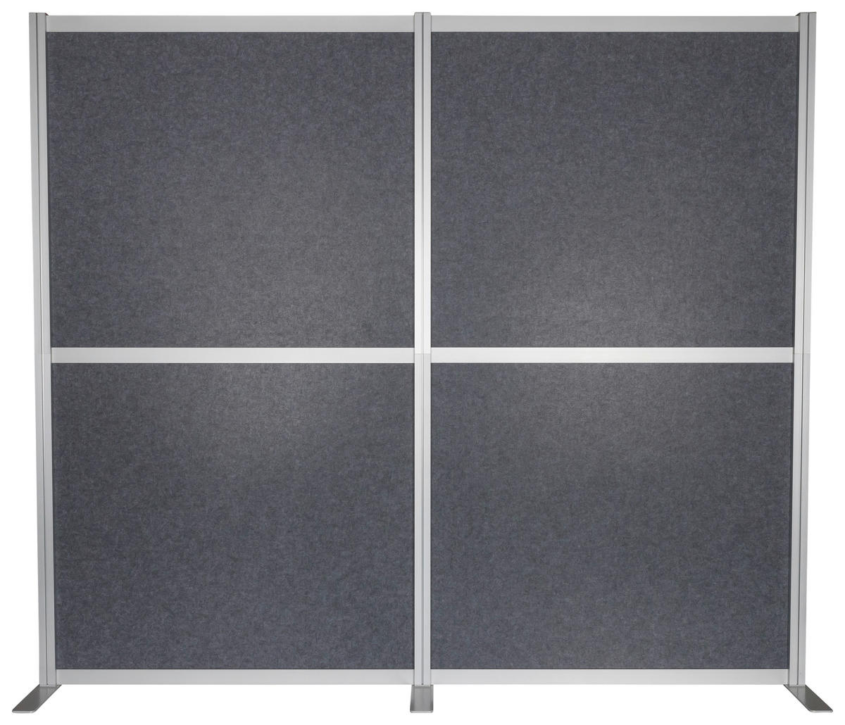 TRENNWAND Metall, Kunststoff, Textil Grau  - Grau, Basics, Kunststoff/Textil (193,5/167,3cm) - MID.YOU
