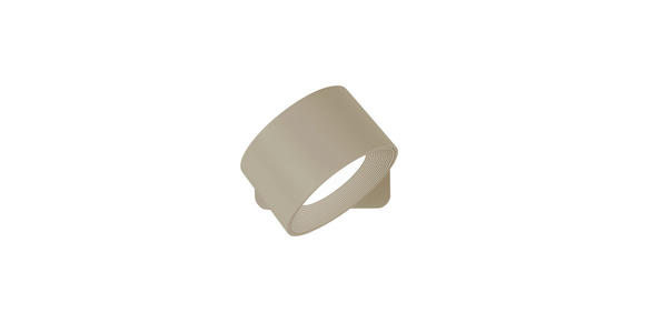 AKKU-WANDLEUCHTE - Sandfarben, Basics, Kunststoff/Metall (9,2/8/4,5cm) - Novel