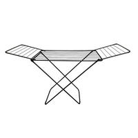 STOJACÍ SUŠÁK NA PRÁDLO - černá, Basics, kov (166/96/54.5cm) - Spirella