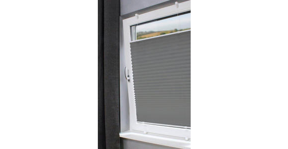 PLISSEE 50/130 cm  - Hellgrau, Basics, Textil (50/130cm) - Boxxx