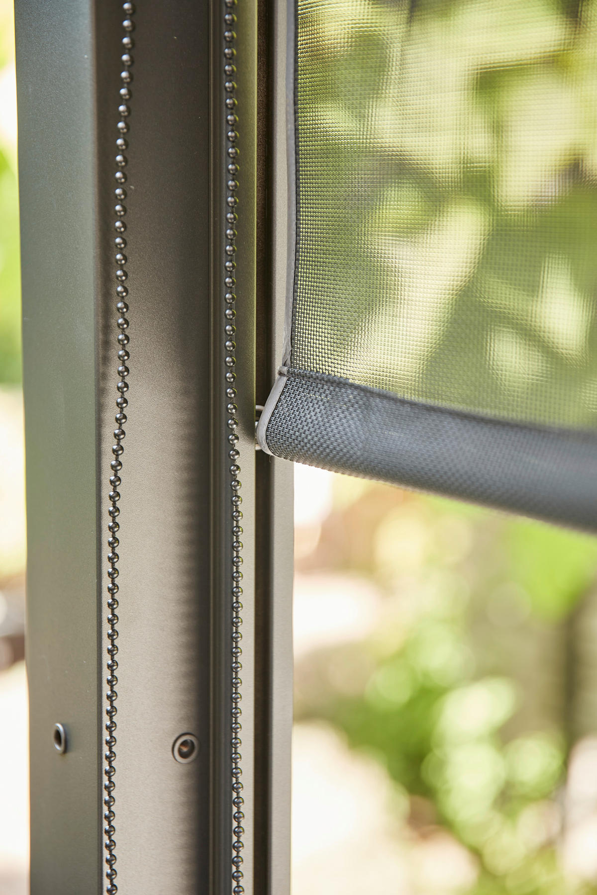 PAVILLON-ROLLO mit Seilzug 300/210/0,5 cm  - Anthrazit, Basics, Textil/Metall (300/210/0,5cm) - Siena Garden