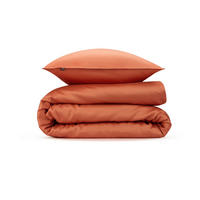 BETTWÄSCHE 2-teilig Satinado Makosatin 135/200 cm  - Orange, Basics, Textil (135/200cm)