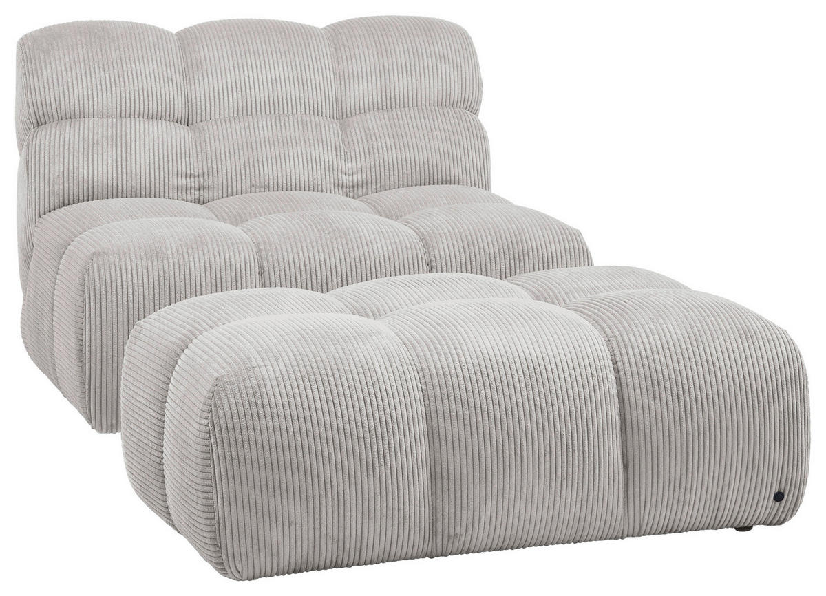 SESSEL in Cord Grau  - Schwarz/Grau, KONVENTIONELL, Textil/Metall (105/78/90cm) - Tom Tailor