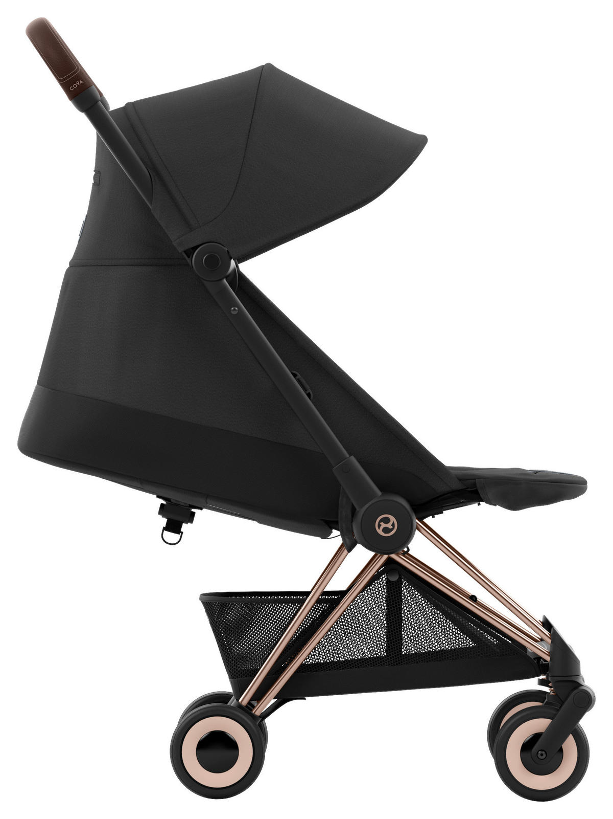 BUGGY Coya  - Roségold/Schwarz, Basics, Kunststoff/Textil (79/44/105cm) - cybex PLATINUM