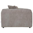 BIGSOFA Flachgewebe Braun  - Schwarz/Braun, MODERN, Kunststoff/Textil (228/66/111cm) - Carryhome