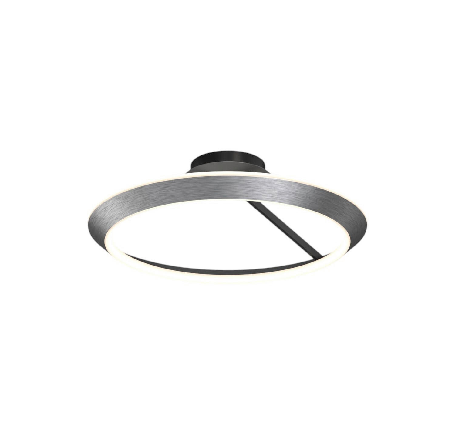 LED PLAFONJERA GENESIS - siva, Dizajnerski, metal (55/19cm)