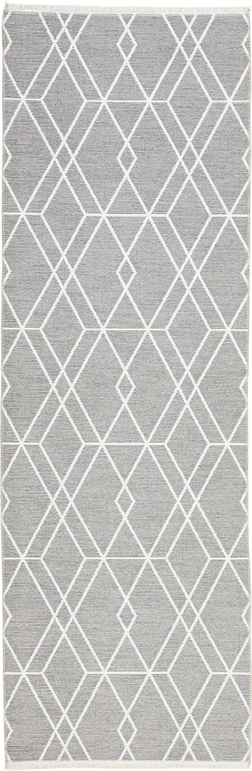STAZA 80/250 cm   siva, bijela, taupe  Olivia  - bijela/siva, Lifestyle, tekstil (80/250cm) - Novel