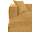 BIGSOFA Chenille Senfgelb  - Senfgelb/Schwarz, MODERN, Kunststoff/Textil (234/66/178cm) - Carryhome
