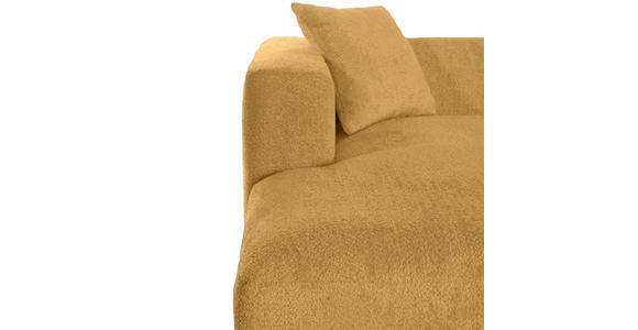 BIGSOFA Chenille Senfgelb  - Senfgelb/Schwarz, MODERN, Kunststoff/Textil (234/66/178cm) - Carryhome