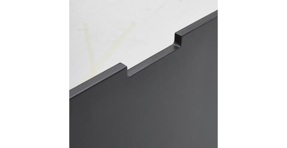 LOWBOARD in 180/58/40 cm - Schwarz/Grau, Design, Holzwerkstoff/Metall (180/58/40cm) - Novel
