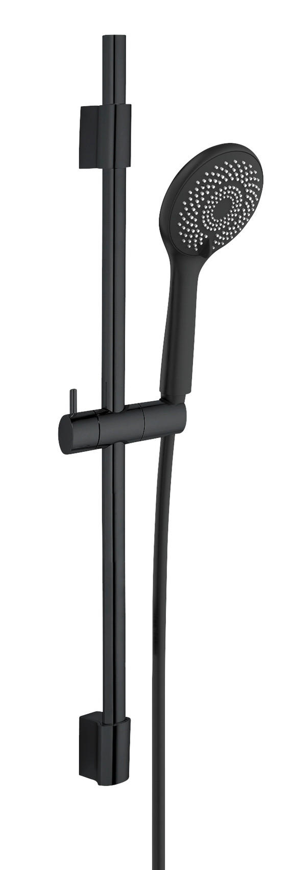 BRAUSEGARNITUR  - Schwarz, Basics, Metall (13/70/8cm) - Wenko